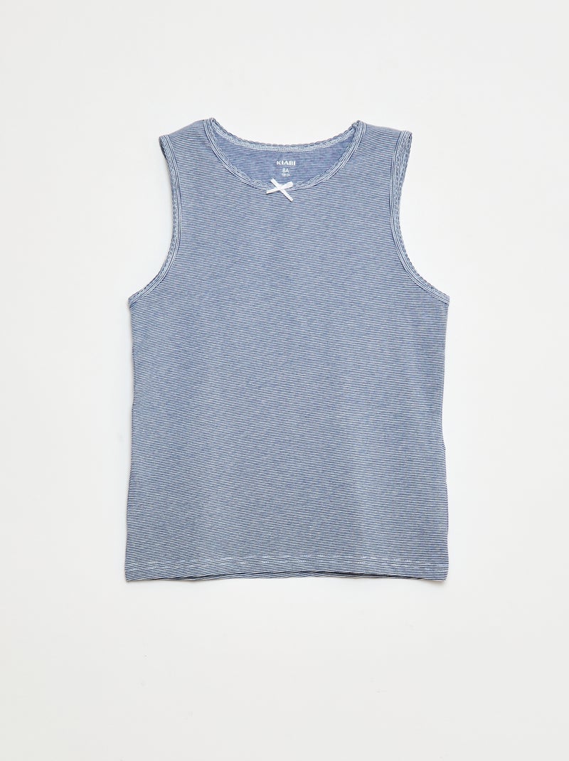 Pack of Wide-Strap Tank Tops Blue - Kiabi