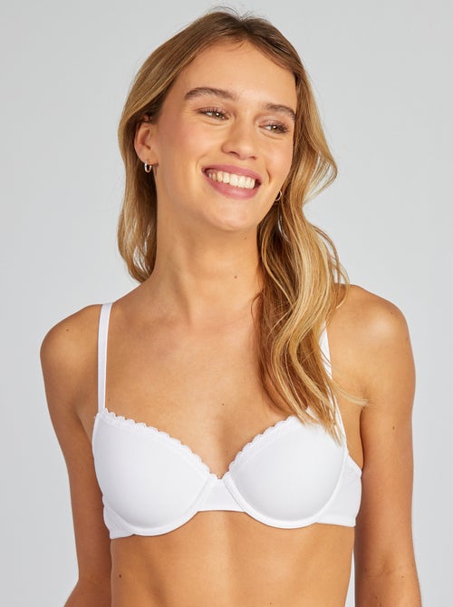 Padded Cotton Bra - Kiabi