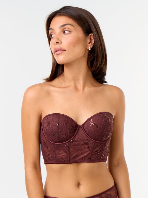 Pailletten-Bustier-BH - Kiabi