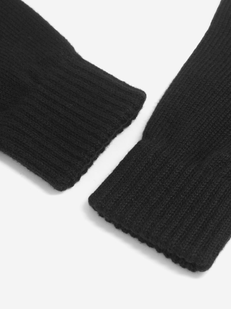 Paio di guanti in maglia a tinta unita Nero - Kiabi