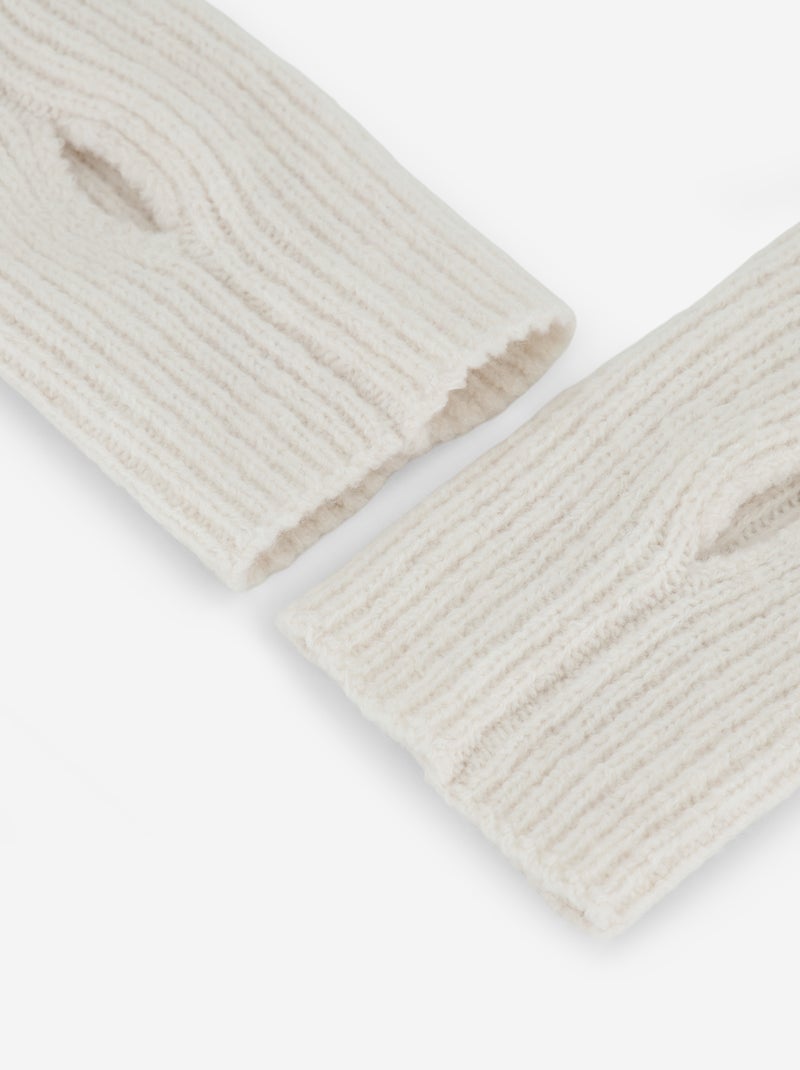 Paio di guanti senza dita con polsino Beige - Kiabi