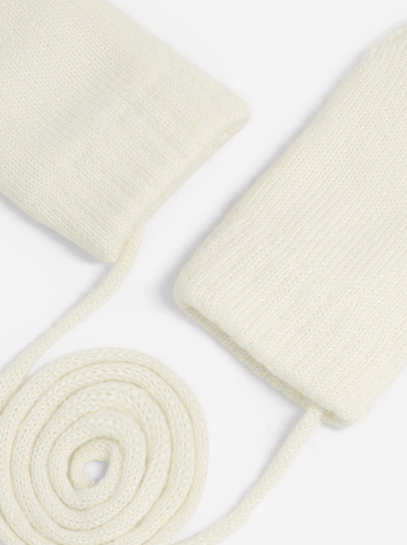 Paio di moffole con laccetto Beige - Kiabi