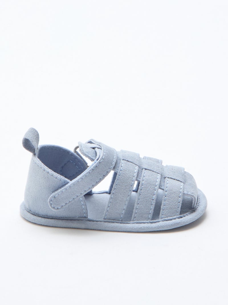 Pair of sandals with hook and loop fasteners Green - Kiabi