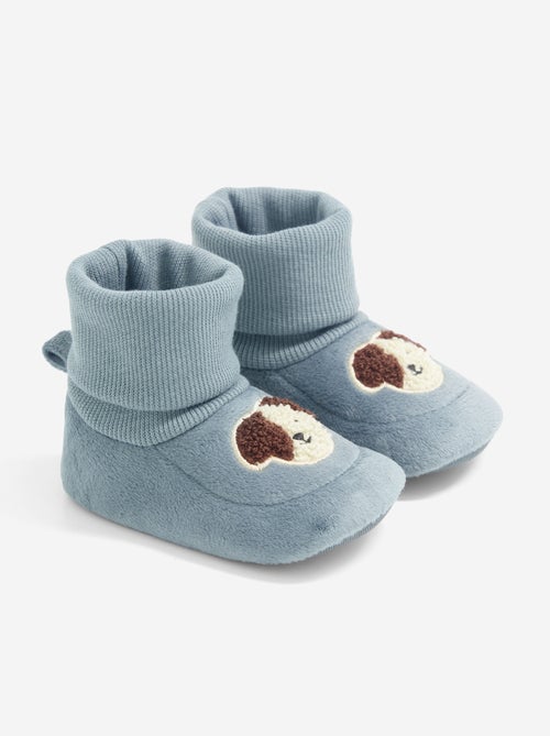 Paire de chaussons avec chaussette montante - Kiabi Paire de chaussons avec chaussette montante - Kiabi