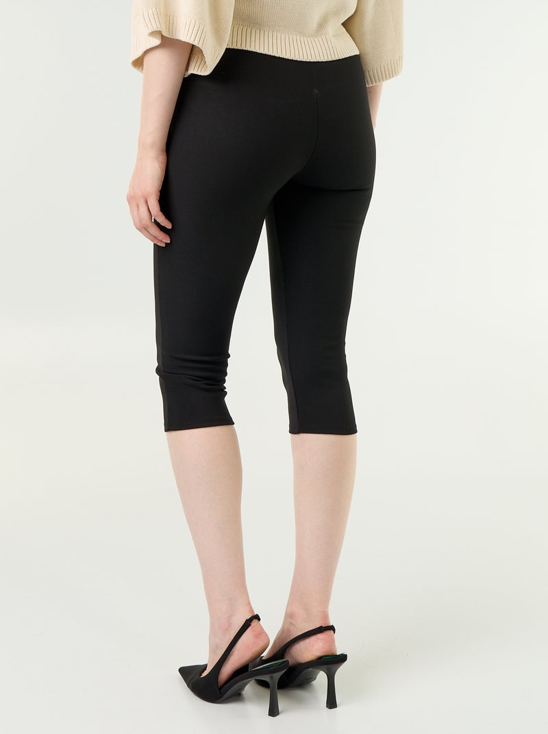 Pantacourt in maglia stretch Nero - Kiabi