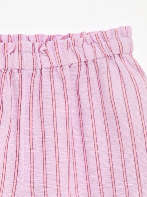 Pantalon avec volants en bas de jambe - Kiabi