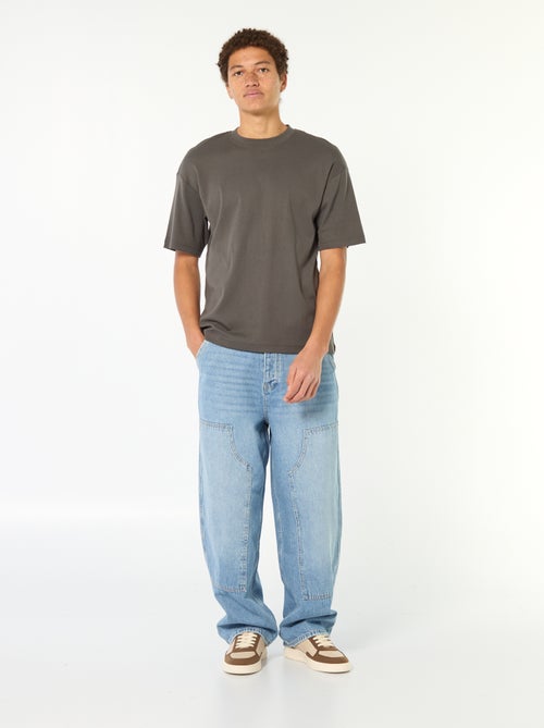 Pantalon Baggy fit denim - Kiabi