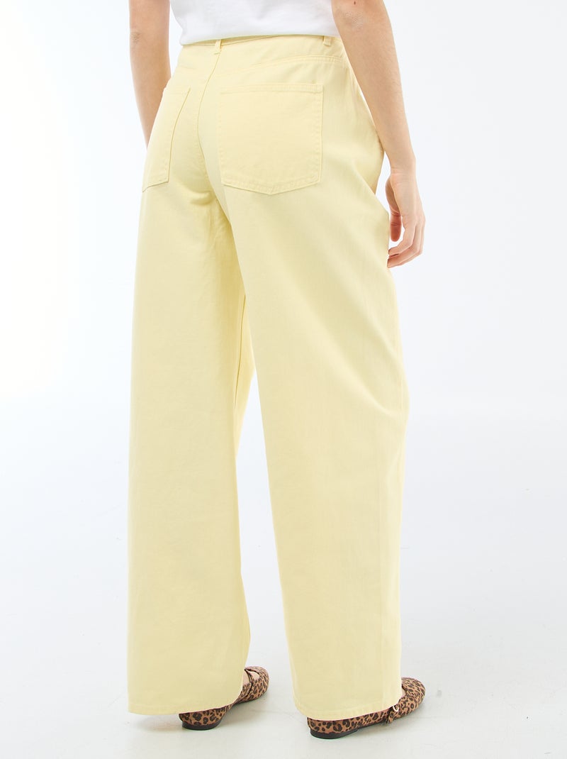 Pantalon ballon fit Jaune - Kiabi