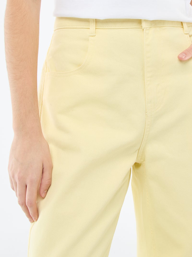 Pantalon ballon fit Jaune - Kiabi
