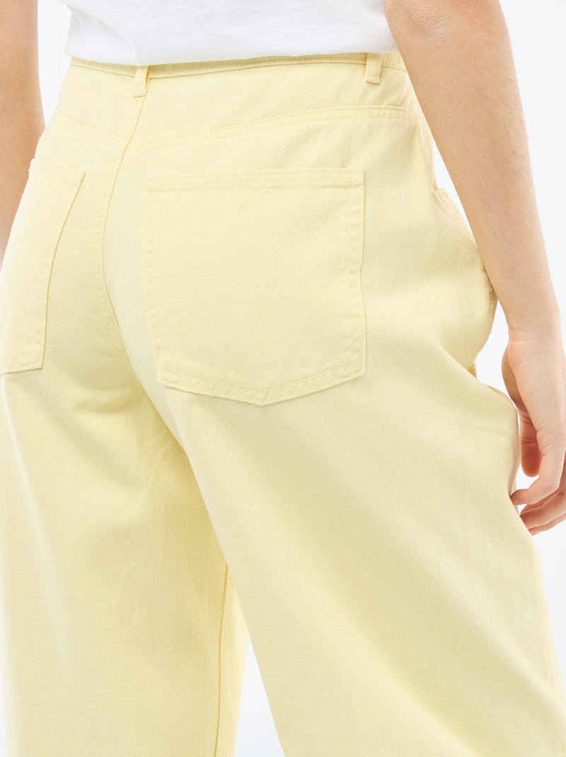 Pantalon ballon fit Jaune - Kiabi