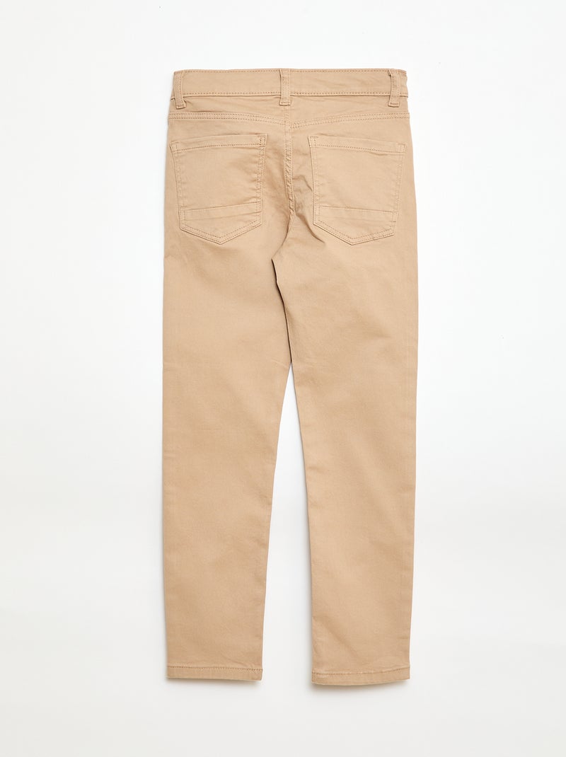 Pantalon basique skinny Beige - Kiabi