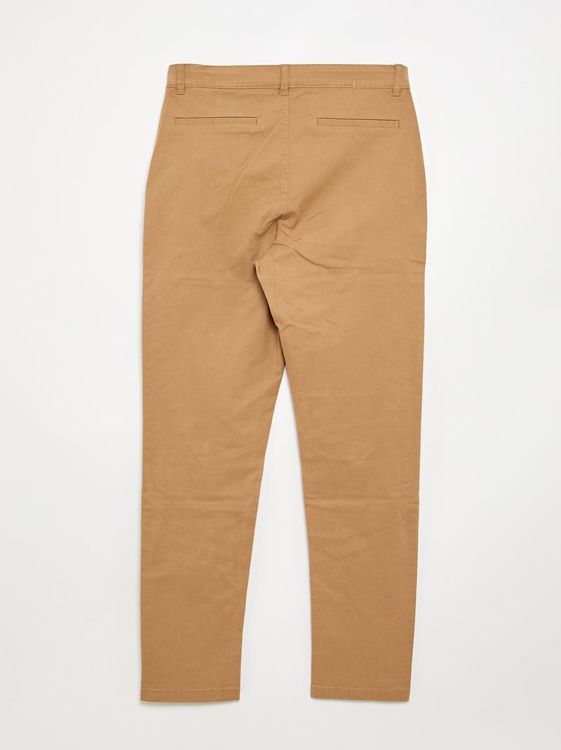 Pantalon chino - collection facile à enfiler Beige - Kiabi