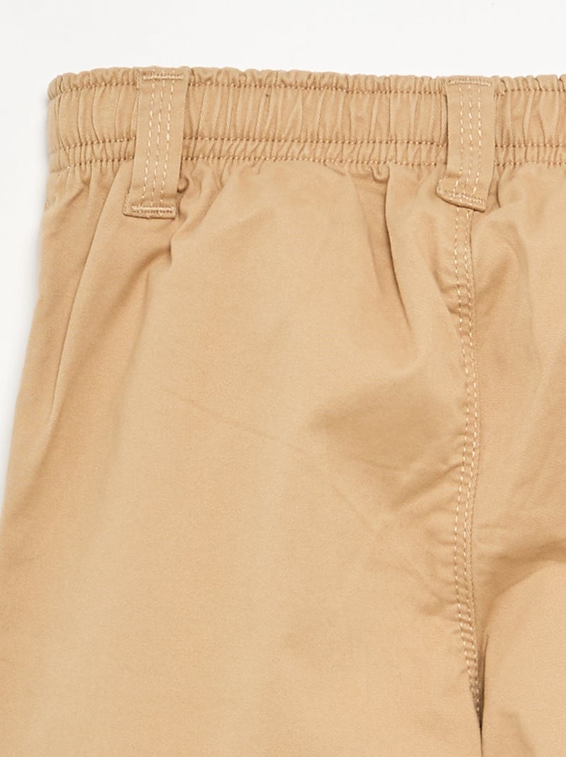 Pantalon chino - collection facile à enfiler Beige - Kiabi
