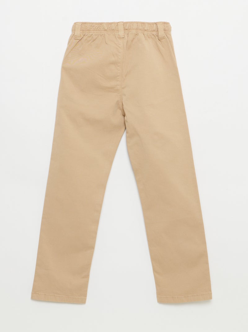 Pantalon chino - So Easy Beige - Kiabi