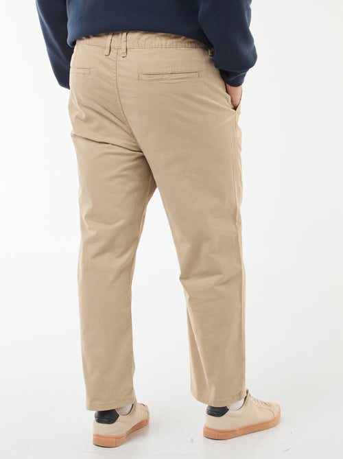 Pantalon chino droit - L30 - Kiabi