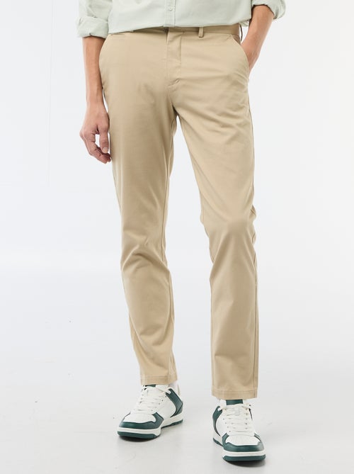 Pantalon chino en twill - Kiabi
