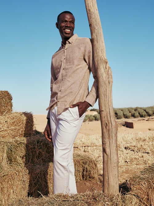 Pantalon chino en twill - Kiabi