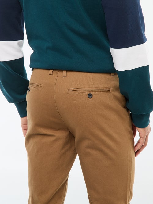 Pantalon chino en twill - Kiabi