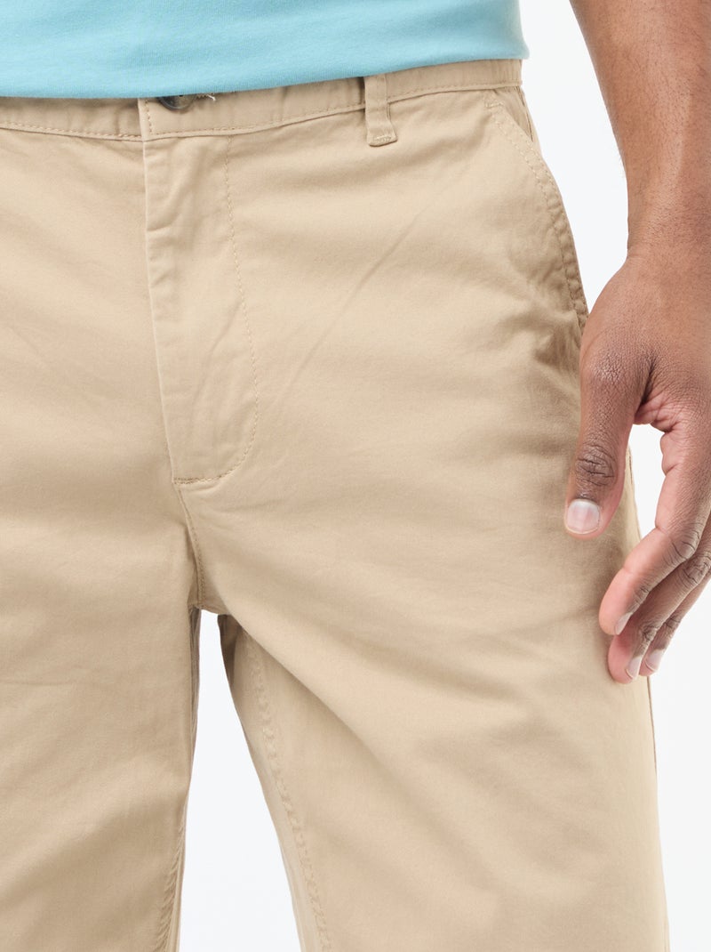 Pantalon chino regular - L30 Beige - Kiabi