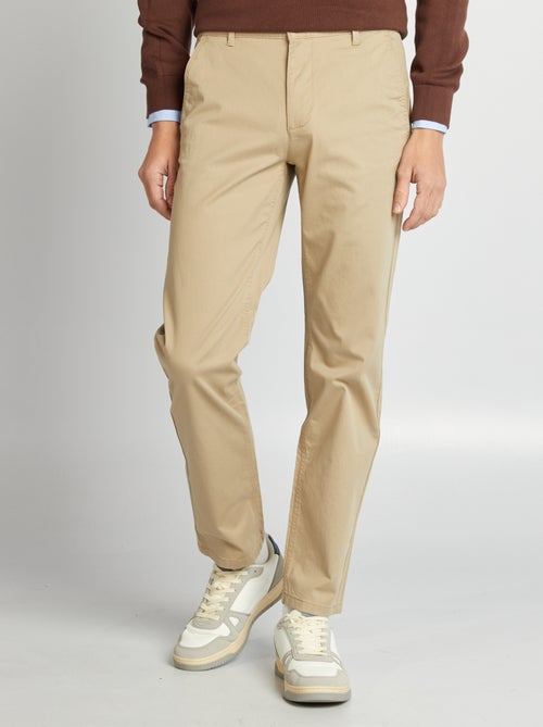 Pantalon chino regular - L32 - Kiabi