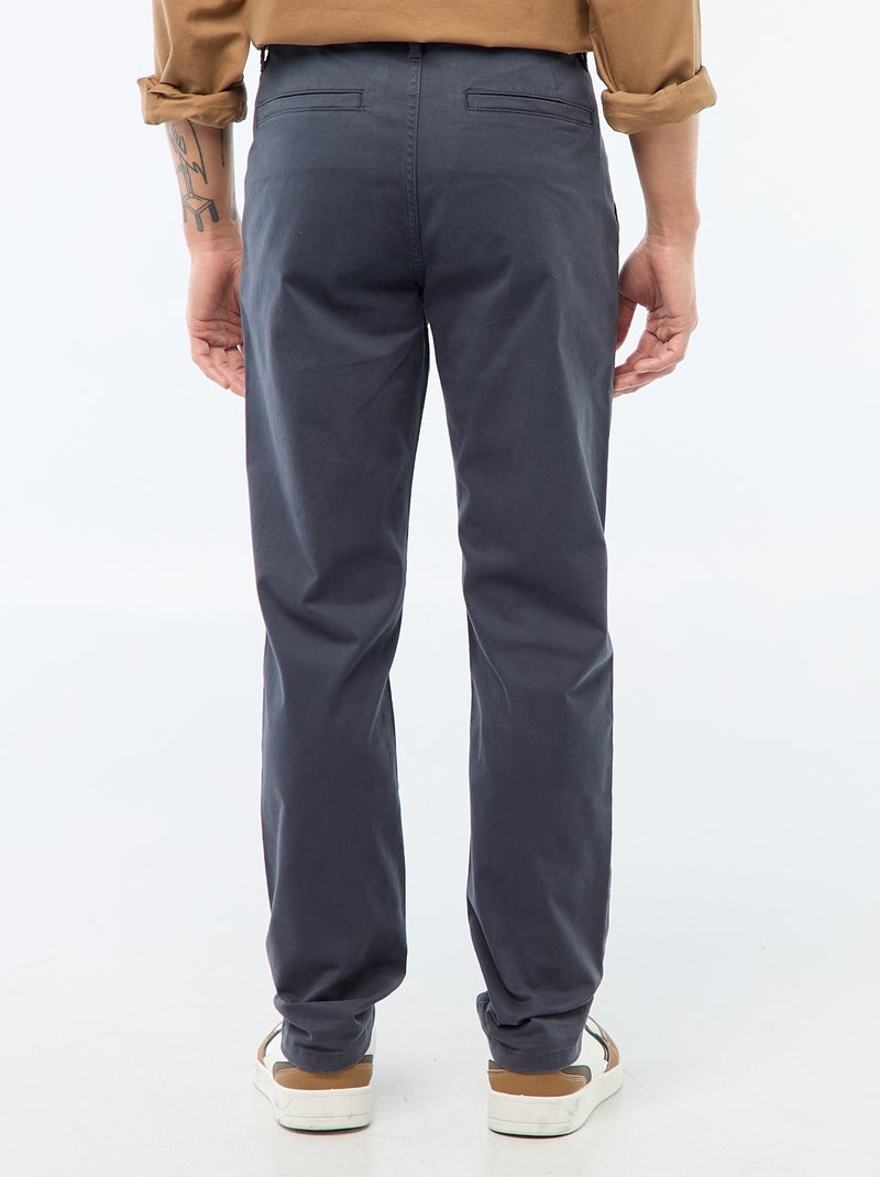 Pantalon chino slim Bleu - Kiabi