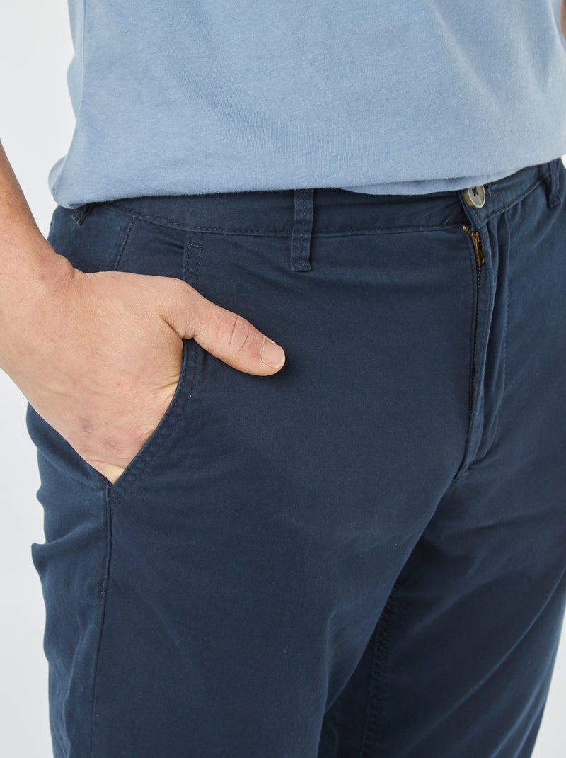 Pantalon chino slim Bleu - Kiabi