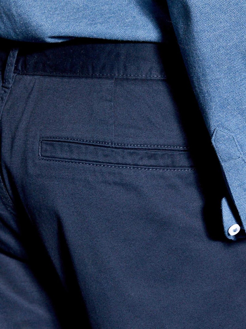 Pantalon chino slim Bleu - Kiabi