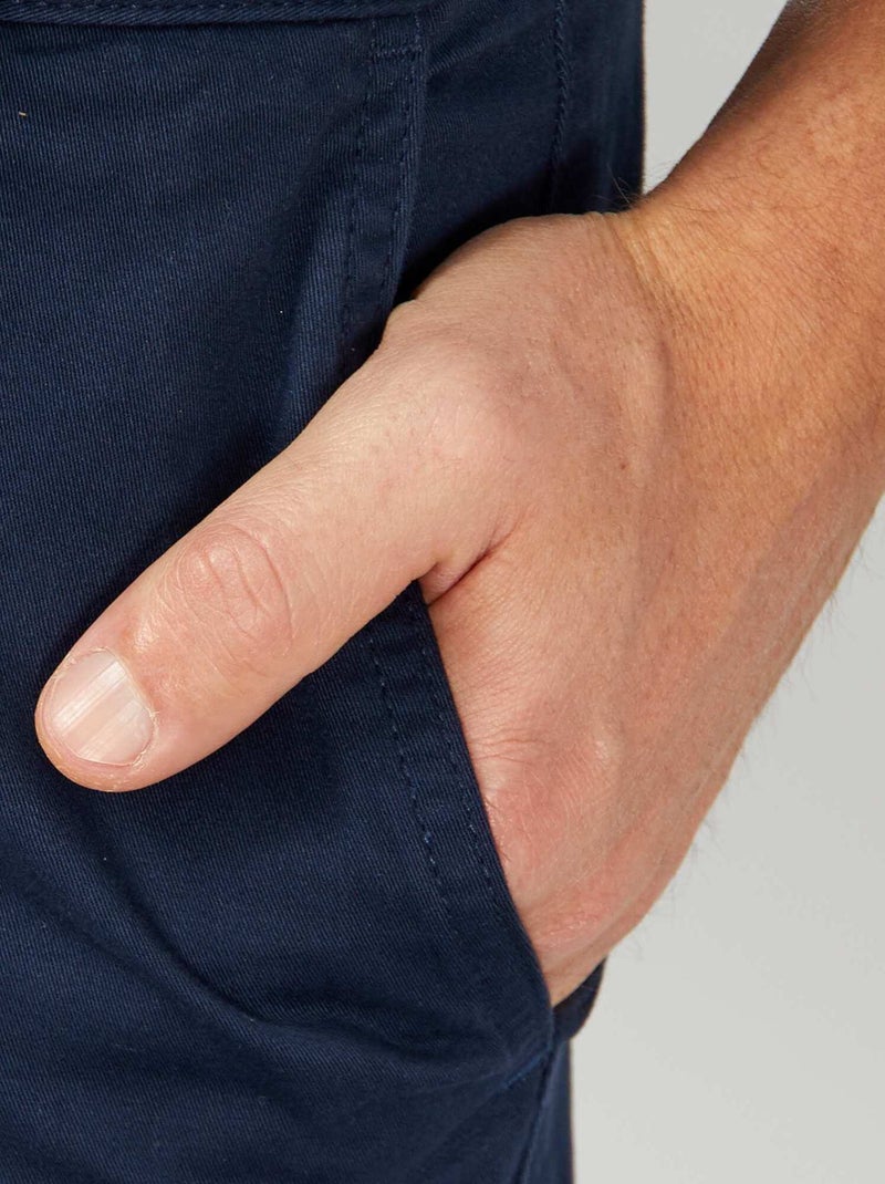 Pantalon chino slim Bleu - Kiabi