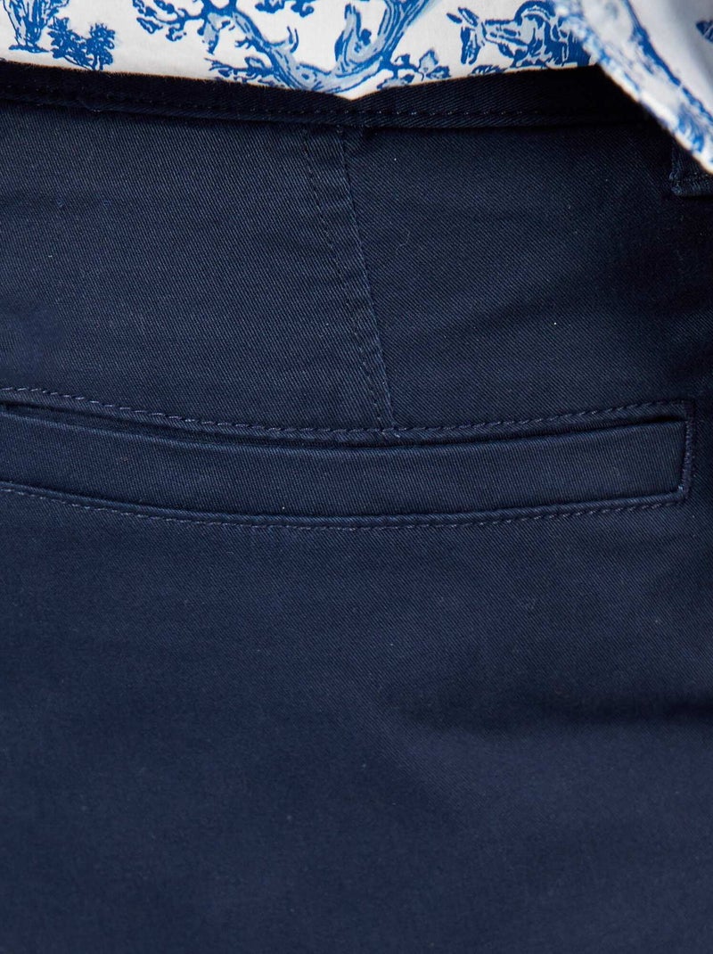 Pantalon chino slim Bleu - Kiabi