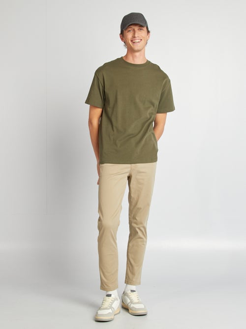 Pantalon chino slim L30 - Kiabi