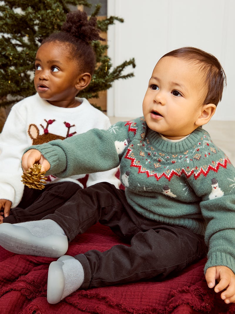 Pantalon chino uni Noir - Kiabi