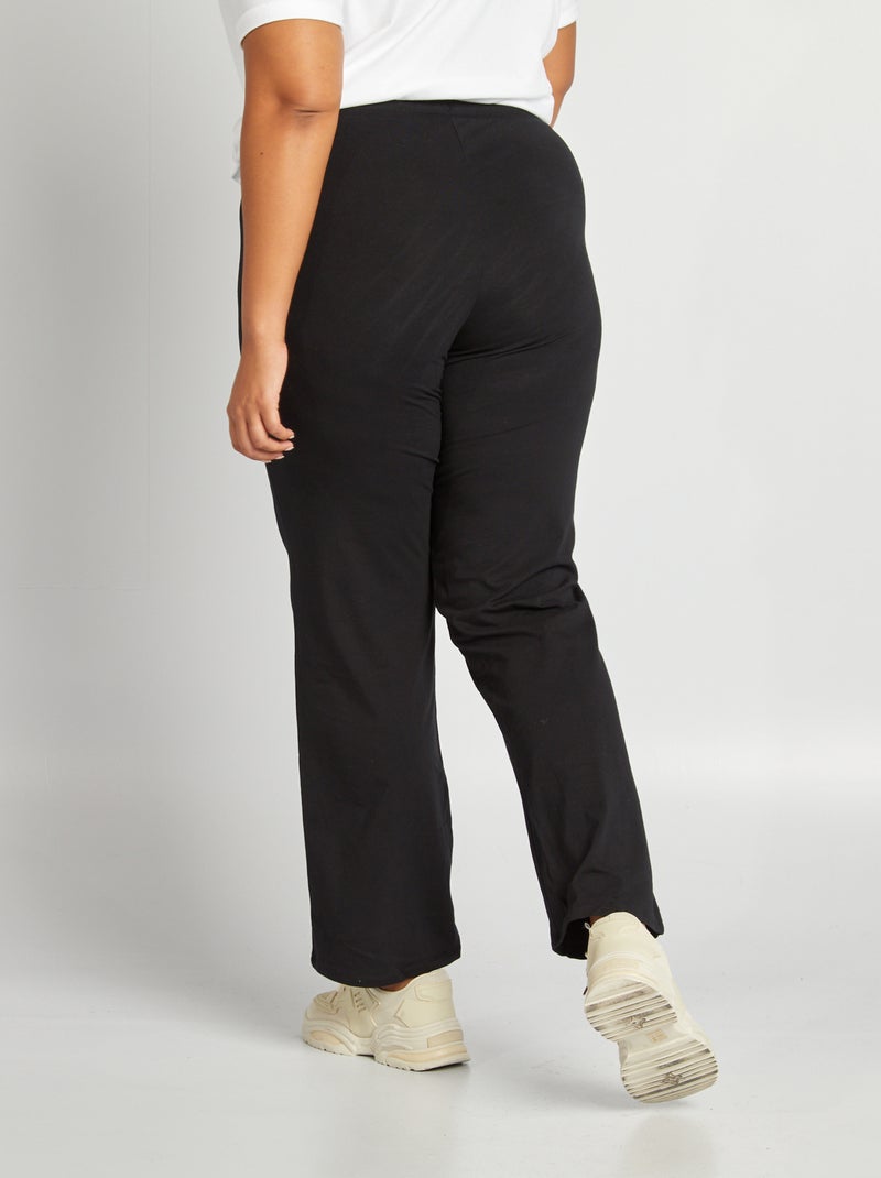 Pantalon confort fin Noir - Kiabi