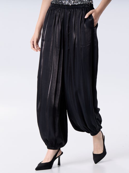 Pantalon coupe large forme balloon - Kiabi