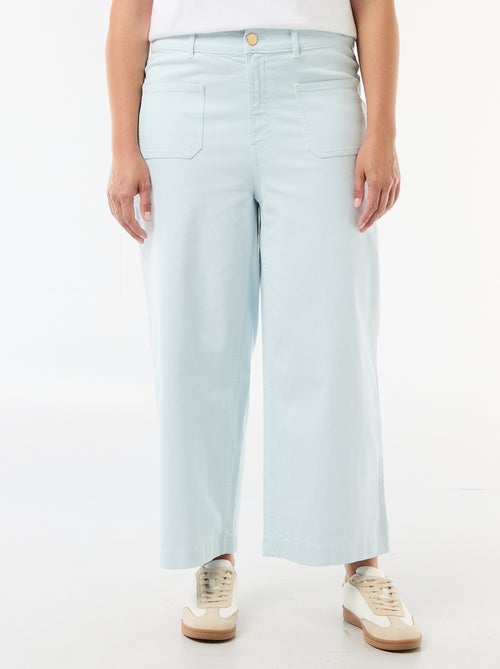 Pantalon coupe large / wide leg taille standard - Kiabi