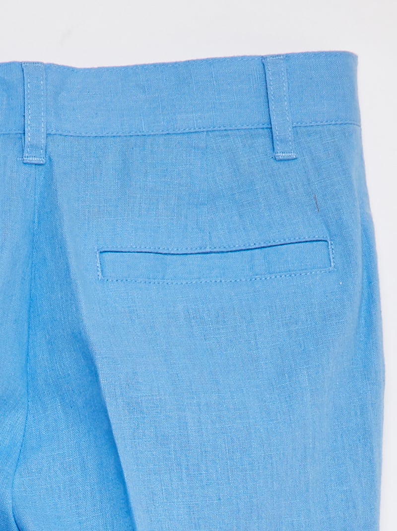 Pantalon de costume ajustable BLEU - Kiabi