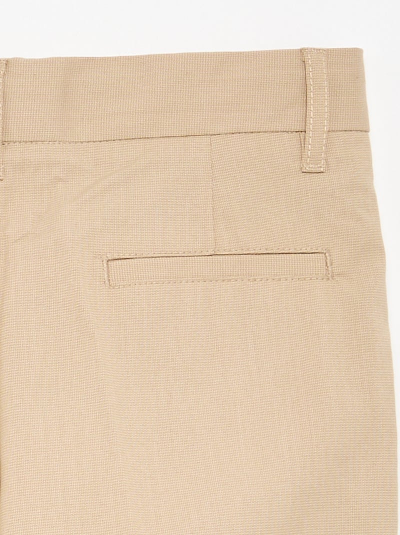 Pantalon de costume regular uni Beige - Kiabi