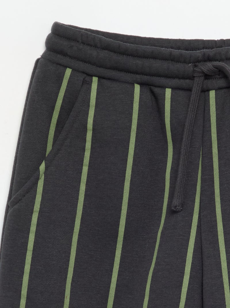 Pantalon de jogging à rayures Gris - Kiabi