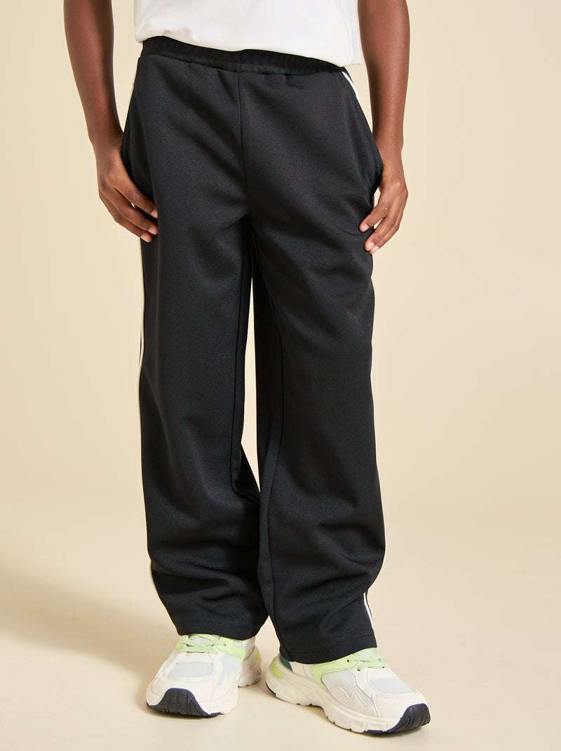 Pantalon de jogging coupe regular (ekstract) Noir - Kiabi