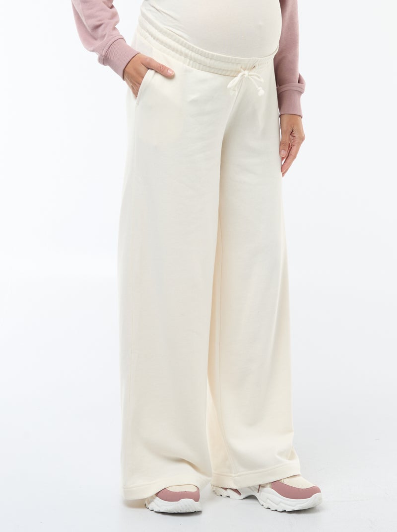 Pantalon de jogging de maternité Blanc - Kiabi