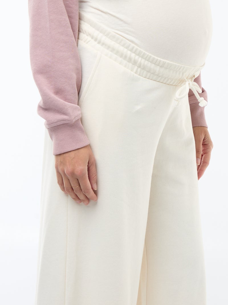 Pantalon de jogging de maternité Blanc - Kiabi