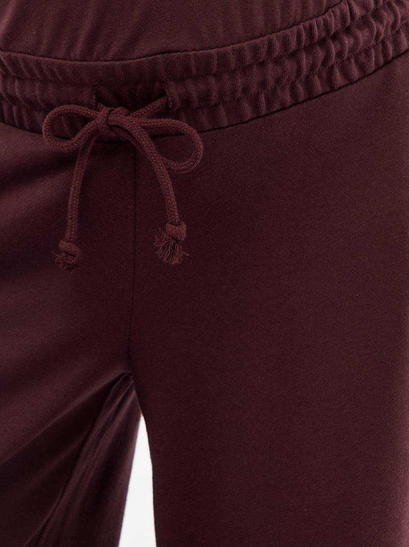 Pantalon de jogging de maternité Prune - Kiabi