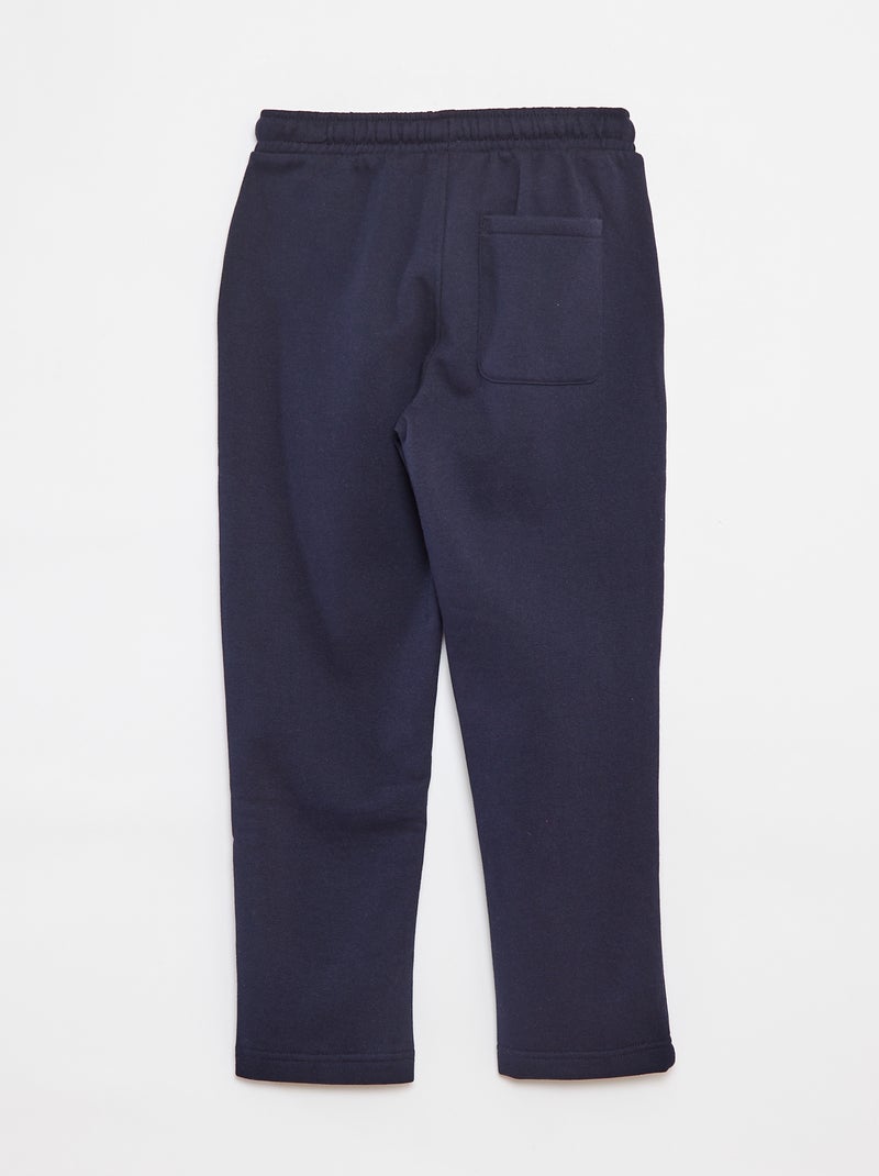Pantalon de jogging  droit uni - Coupe + confortable Bleu - Kiabi