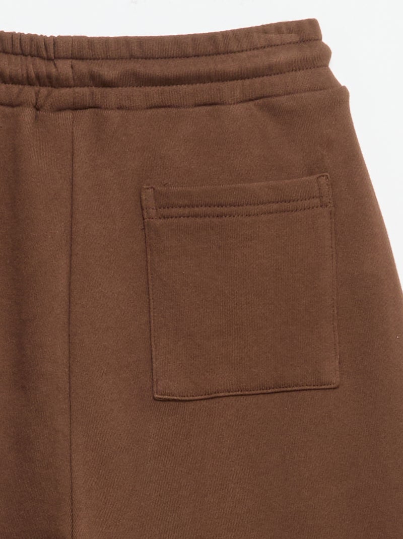 Pantalon de jogging en French Terry Marron - Kiabi