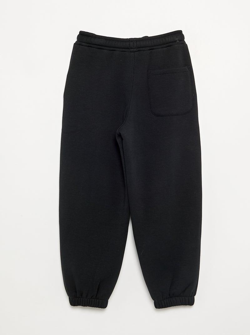 Pantalon de jogging en polaire Noir - Kiabi