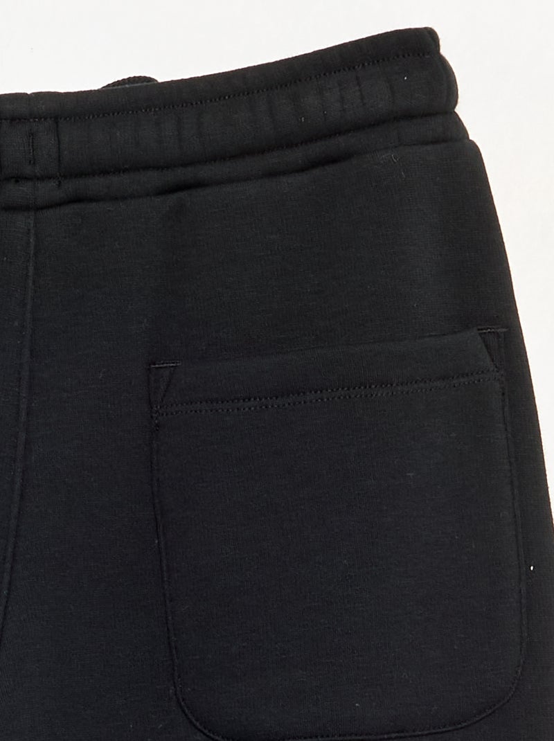 Pantalon de jogging en polaire Noir - Kiabi