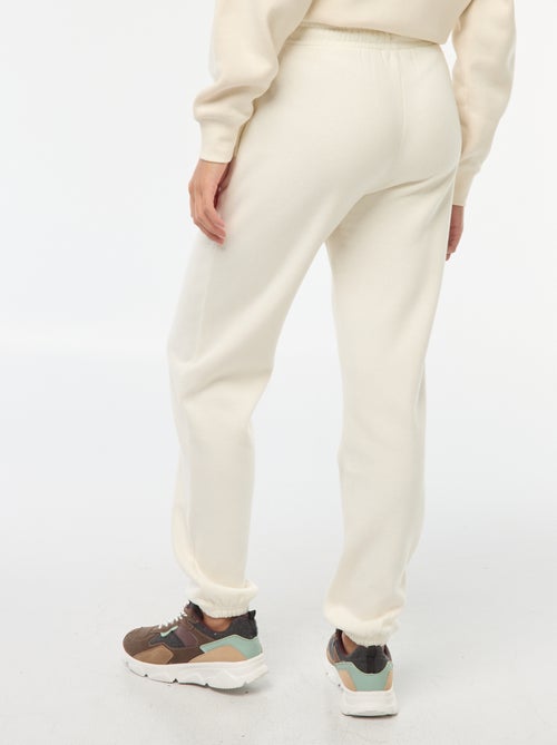 Pantalon de jogging femme uni en maille lourde - Kiabi