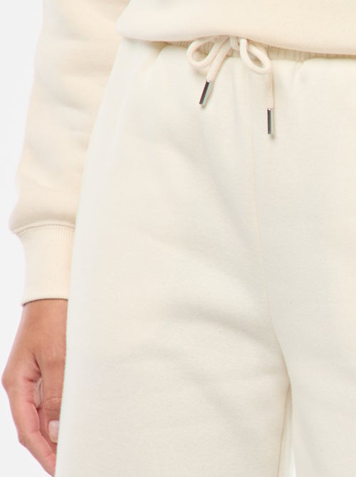 Pantalon de jogging femme uni en maille lourde - Kiabi