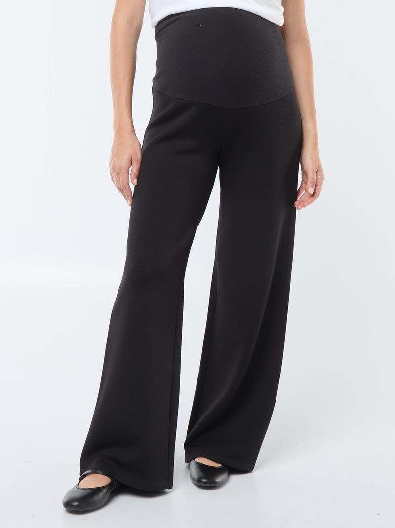 Pantalon de maternité intérieur polaire Noir - Kiabi