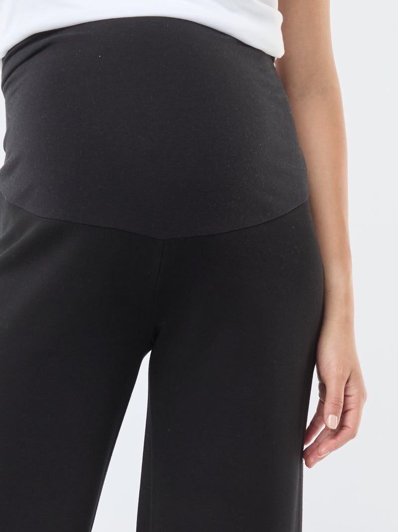Pantalon de maternité intérieur polaire Noir - Kiabi