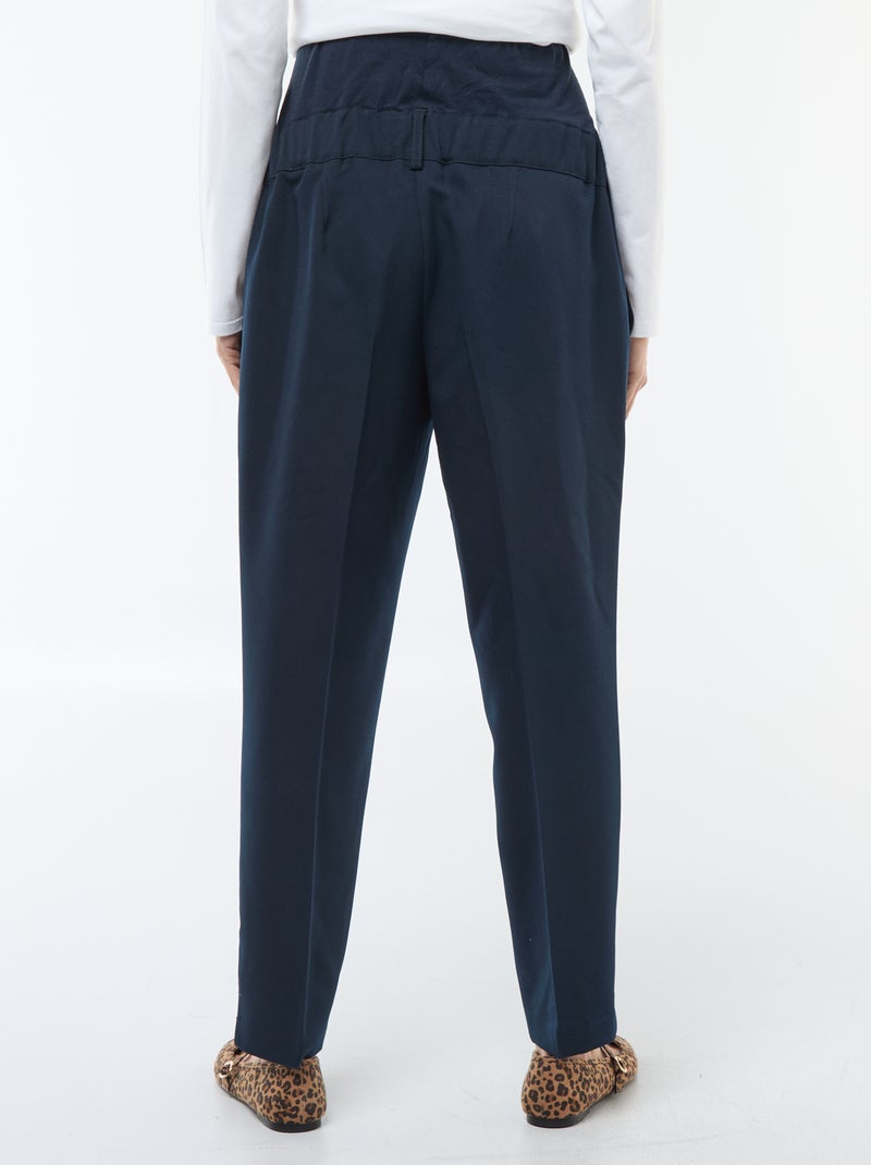 Pantalon de maternité large en maille Milano Bleu - Kiabi